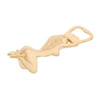 POPETPOP Ouvre-Bouteille Dame en Laiton Portable, Design Vintage Féminin, Compact et Pratique, pour Camping et Pique-