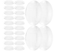 POPETPOP Pack de 60 Lentilles Biconvexes Doubles en Acrylique Transparent, Lentilles Optiques de 1 Pouce pour Projets DIY et Outils Pédagogiques en Sciences