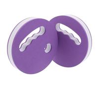 POPETPOP Pagaies de Natation à Main en Mousse Eva Légère - Lot 1 Paire Violet et Blanc - Disques de Résistance pour Piscine, Équipement Aquatique pour Entraînement Natation et Fitness,