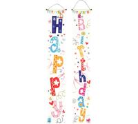POPETPOP Paire de Couplets Drôles en Polyester pour Décoration de Porte D'anniversaire, Non Déformable et Inaltérable, pour Murs Lors de Fêtes D'anniversaire