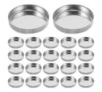 POPETPOP Palette de Maquillage Ronde Vide en Fer 26X5 CM 30 Godets Ronds Rechargeables pour Fards à Paupières et Blush Boîte à Maquillage DIY Polyvalente pour Usage Quotidien et