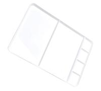 POPETPOP Palette de Peinture Multifonctionnelle en PP, Facile à Transporter, Plusieurs Compartiments Carrés pour Mélangeurs D'aquarelle et Peinture Gouache