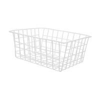 POPETPOP Panier Congélateur Coffre Fil Métallique Blanc Rangement Réfrigérateur et Organiseur Pratique pour Légumes et Aliments Frais