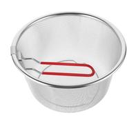 POPETPOP Panier Friteuse Inox avec Poignée Passoire Profonde pour Pâtes Spaghetti Filet Drainant pour Friture et Snacks Panier Snack Polyvalent et