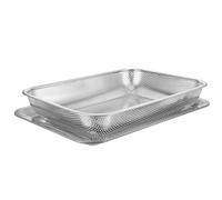 POPETPOP Panier Friture Métal Inoxydable avec Bac Vidange et Plateau Panier à Frire Profond Résistant Chaleur pour Frites Légumes et Poulet Frit pour Cuisine