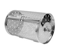 POPETPOP Panier Grillade Rotatif en Acier Résistant pour Barbecue et Four Rotation pour Cuisson Uniforme des Noix et Snacks Accessoire de Cuisson Polyvalent pour Pique- et Maison