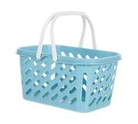 POPETPOP Panier Miniature de Rangement Bleu Petit Accessoire Maison de Poupée pour Jeux Imagination Créatif pour Garçon Fille et Décoration Miniature