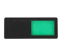 POPETPOP Panneau de Confidentialité Magnétique Coulissant 10x4 Cm en Abs Noir, Indicateur de Porte Bureau et Salle de Conférence, Signalisation Rouge et Verte pour Préserver L'intimité
