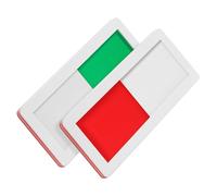 POPETPOP Panneau de Confidentialité Pmma 2 Pièces Adhésif Fort, Indicateur Coulissant Simple et Pratique pour Porte de Toilettes ou Bureau