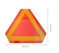 POPETPOP Panneau Triangulaire de Signalisation Rouge en Aluminium, 2 Pièces, Réflecteur Haute Visibilité pour Véhicule Agricole et Charrette Tirée par Cheval