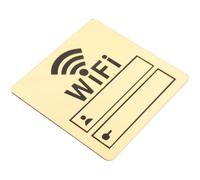 POPETPOP Panneau Wi-Fi Signalisation Acrylique 10X10Cm Rappel Mot de Passe pour Bureaux et Restaurants Adhésif Facile à Poser