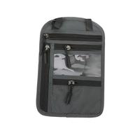 POPETPOP Paquet Bandoulière Porte-Passeport Multifonction Portefeuille RFID Tissu Léger Unisexe Voyage Profond Gris Compact