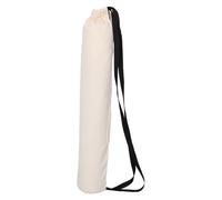 POPETPOP Paquet de Yoga Fourre-Tout en Toile Beige 15X88 CM Cordon de Serrage et 2 Sangles de Maintien Paquet de Transport pour Tapis de Yoga Épais pour Fitness et Voyage