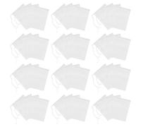 POPETPOP Paquet pour Infusion de Thé et Plantes Sèches 400 à Décoction Jetables en Tissu Non Tissé Blanc, Filtre à Thé à Cordon, Résistance et Résistant à L'ébullition Lot de 400 Pièces