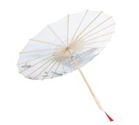 POPETPOP Parapluie Décoratif Ancien en Tissu Bois Élégant pour Scène Photo Mariage, Accessoire Danse Traditionnel, Peinture à L’Huile Multicolore