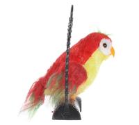 POPETPOP Parlant Perroquet Suspendu Rouge Peluche Enregistrement Électrique avec Éducatif Interactif pour Garçon Fille Décoration Suspendue sans Batterie