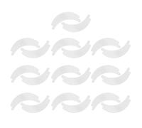 POPETPOP Patchs Yeux en Mousse Blanche, Coussinets pour Extensions de Cils en Lot de 10, sans Allergènes, Confortables pour Rehaussement de Cils en Salon