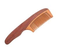 POPETPOP Peigne à Barbe Naturel Dents Larges pour Hommes Coiffage Doux et Massage Du Chevelu Peigne Portable pour Entretien et Style de Moustache et Barbe