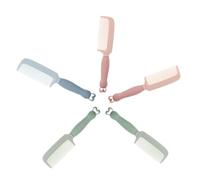 POPETPOP Peigne à Cheveux Antistatique En Silicone Et Pp Lot De 5 Pièces Petite Taille Pour Garçon Et Filles Et Adultes Démêlage Facile Brushing Maison Et Voyage Couleurs Scandinaves