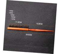 POPETPOP Peigne à Queue à Trois Rangées Poils de Sanglier avec Aiguilles Nylon Brosse Démêlante Naturelle pour Salon et Usage Domestique Poignée Bois Ergonomique Stimulation