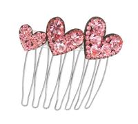 POPETPOP Peigne Cheveux Torsadé Côté Style Vintage Français Pince Cheveu Forme Cœur Accessoire Femme Fille Voile Mariage Cheveux Fin