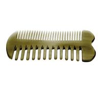 POPETPOP Peigne de Massage en Corne de Bœuf Double Face Professionnel, Portable pour Usage Quotidien, Soin du Cuir Chevelu et Coiffure