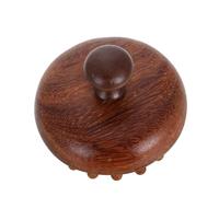 POPETPOP Peigne de Massage Gua Sha Bois Naturel Design Disque Confortable pour Chevelu Sain Démêlage Doux Unisexe Usage Sec et Humide