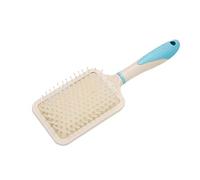POPETPOP Peigne Démêlant Paille de Blé Léger pour Cheveux Bouclés et Emmêlés Brosse Massage Chevelu Beige Coiffage Portable pour Voyages