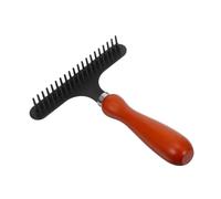 POPETPOP Peigne d'épilation pour chien peigne de râteau de sous-poil brosse pour chien peigne à tapis pour poils d'animaux râteau à tapis pour tapis pour poils d'animaux brosse chat Bois