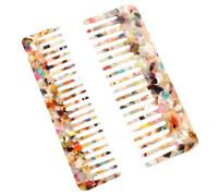 POPETPOP Peignes à Cheveux Marbrés Lot De 2 Petits Peignes Démêlants Pour Hommes Et Femmes Usage Quotidien Cheveux Épais