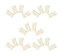POPETPOP Peignes Latéraux avec 20 Dents Lot de 20 pour Cheveux en Fer Doré Usage Portable et Confortable Quotidien Accessoires Élégants pour Cheveux de Mariée