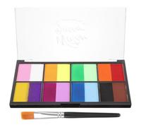POPETPOP Peinture Corporelle Hydrosoluble pour Adultes, Pigment Coloré, Set | Séchage Rapide, Application Facile, Poudre Pigmentaire et Plastique, Halloween