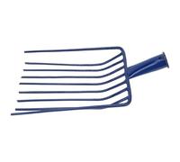 POPETPOP Pelle à Charbon en Acier à 9 Dents sans Manche, Râteau Multifonction pour Jardinage et Cheminée, Râteau en Acier Robuste pour Terrasse et Entretien du Sol