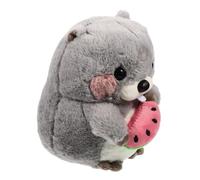 POPETPOP Peluche Marmotte Animale Garçon Et Filles 20 Cm Coton Gris Jouet Doudou Présent Anniversaire Fille Garçon Peluche Kawaii pour Câliner Et Accompagner Au Lit