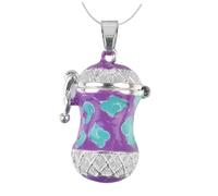 POPETPOP Pendentif Diffuseur Huile Essentiel Alliage Creux Cuivre Support Solide pour Parfum Collier DIY avec Étui Parfumé