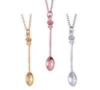 POPETPOP Pendentif et Finition Soignée Couronne en Alliage Léger Collier 3pcs Bijou Mode pour Femme, pour Usage Quotidien et Cérémonie de Remise des Diplômes