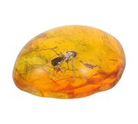 POPETPOP Pendentif Insecte en Ambre Jaune en Résine Réaliste pour Projet DIY Design Simple et Décoration Unique pour Exposition
