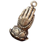 POPETPOP Pendentif Main de Bouddha Laiton Vintage pour Décoration Maison et Bricolage DIY Ornement Suspendu et Simple pour Bureau et Accessoires