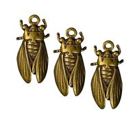 POPETPOP Pendentifs Cigales Faciles à Suspendre en Laiton Vintage Décoratifs Élégants et Originaux Lot de 3 pour Présent ou Décoration Intérieure