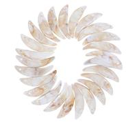 POPETPOP Pendentifs De Dents En Plastique 40x10mm 25 Pièces Pour Création De Bijoux Diy, Bracelets Et Colliers Homme Femme, Accessoires Légers Polyvalents Pour Fêtes Halloween Et Déguisements