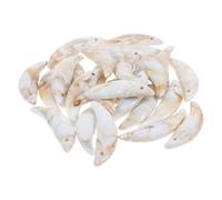 POPETPOP Pendentifs Forme de Dent de Loup en Plastique 25 Pièces pour Création de Bijoux Faits Main Accessoires Déguisement et Bracelets Faciles à Monter