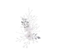 POPETPOP Perle Barrettes De Mariée En Cristal Peignes à Cheveux De Mariée En Cristal Accessoire Cheveux Pince à Cheveux De Mariée Pince Cheveux Mosaïque Mariage Demoiselle D'honneur Blanche