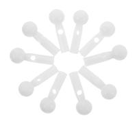 POPETPOP Perles de Queue de Parapluie Accessoires Pliants Faciles à Installer pour Réparation et Prolongation 10pcs en Plastique Blanc Adaptées aux Parapluies Garçon et Filles et Adultes