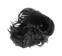 POPETPOP Perruque Courte Cosplay Homme Look Rock Noir et Blanc Wig Bouclée Synthétique Réutilisable pour Fête Disco et Déguisement