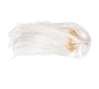 POPETPOP Perruque Longue pour Homme Haute Température Coiffure Droite Blanche pour Cosplay de Costume Traditionnel Chinois pour Événements Fêtes