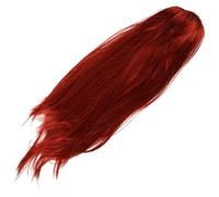 POPETPOP Perruque Punk Orange Longue Raide pour Cosplay Rocker Accessoire Costume Années Halloween Perruque Synthétique Facile à Entretenir Prop Cosplay Party