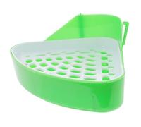 POPETPOP Petit Bac à Litière pour Petits Animaux Plateau Hygiénique Bac à Litière pour Cochons Hamsters Lapins et Autres Rongeurs Entraînement Propreté Facile et Protection des Pattes