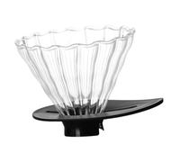 POPETPOP Petit Filtre à Café Verre Transparent Entonnoir Filtre et Portable pour Infusion Facile Résidu Camping et Voyages Réutilisable