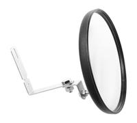 POPETPOP Petit miroir convexe de sécurité, miroir de circulation extérieur pour garage et supermarché, vue grand angle, 16 cm, plastique et métal, prévention des