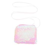 POPETPOP Petit Sac Bandoulière Paillettes pour Petite Pochette Sécurisée avec Fermeture Éclair Résistant et Pratique Anniversaire ou Fête